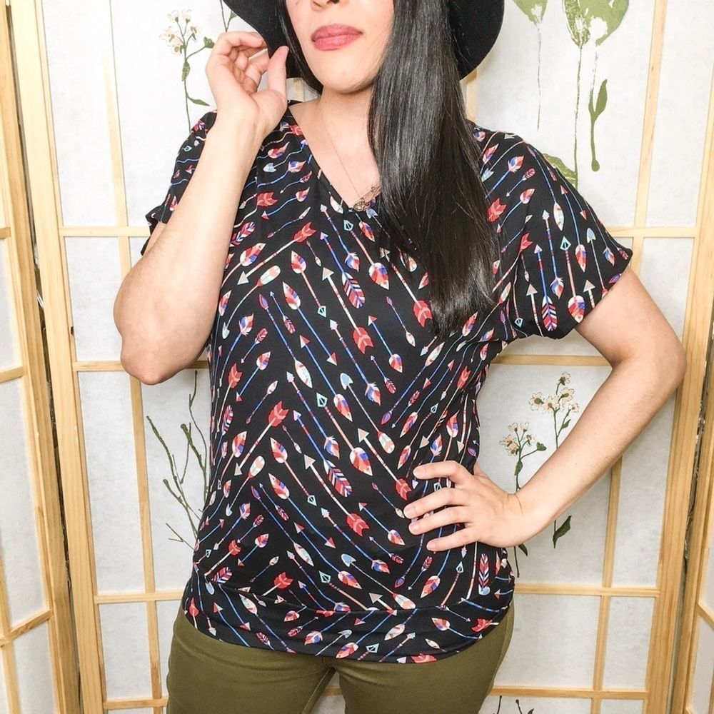 Arrow dolman top